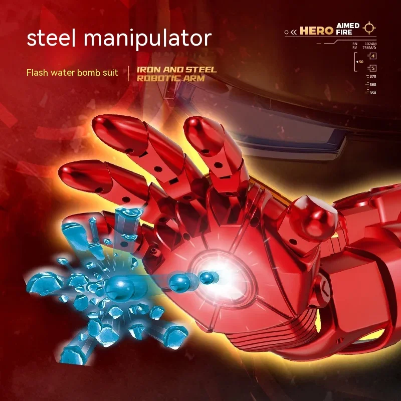 Iron Man Water Balloon Gel Bullet Gun Iron Manipulator Electric Burst Ca... - £58.75 GBP+