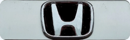 HONDA 3D  CHROME LOGO BLACK /  RED / BLUE  MINI  PLATE-SELF ADHESIVE - $38.61