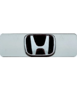 HONDA 3D  CHROME LOGO BLACK /  RED / BLUE  MINI  PLATE-SELF ADHESIVE - $54.13 CAD