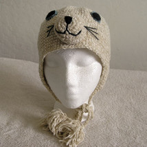 Seal Hat w/Ties for Children - Animal Hats - Medium - $16.00