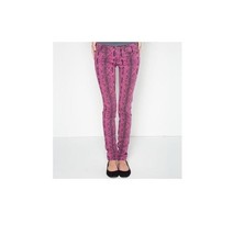 Womens/Jrs Fox Racing Glam Legging Fit Skinny Jeans Pink Snakeskin Print New - £19.74 GBP