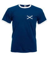 Scotland T Shirt - Ringer Scottish flag tee - £10.31 GBP