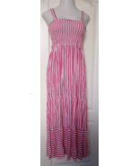 Raviya Swim suit cover up red and white stripe runched bust Size Small - $15.79