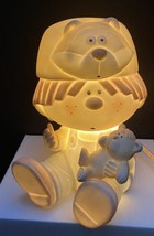 Vintage Bumpkins 1984 Ceramic Night Light Baby Child Room Boy Teddy - £9.60 GBP