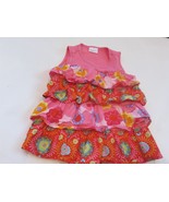 Hanna Andersson Girls Ruffled Tier Floral Top Shirt 130 us 8 euc - $13.06