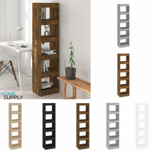 Modern Wooden 5-Tier Tall Narrow Bookcase Book Cabinet Room Divider Storage Unit - £57.35 GBP+