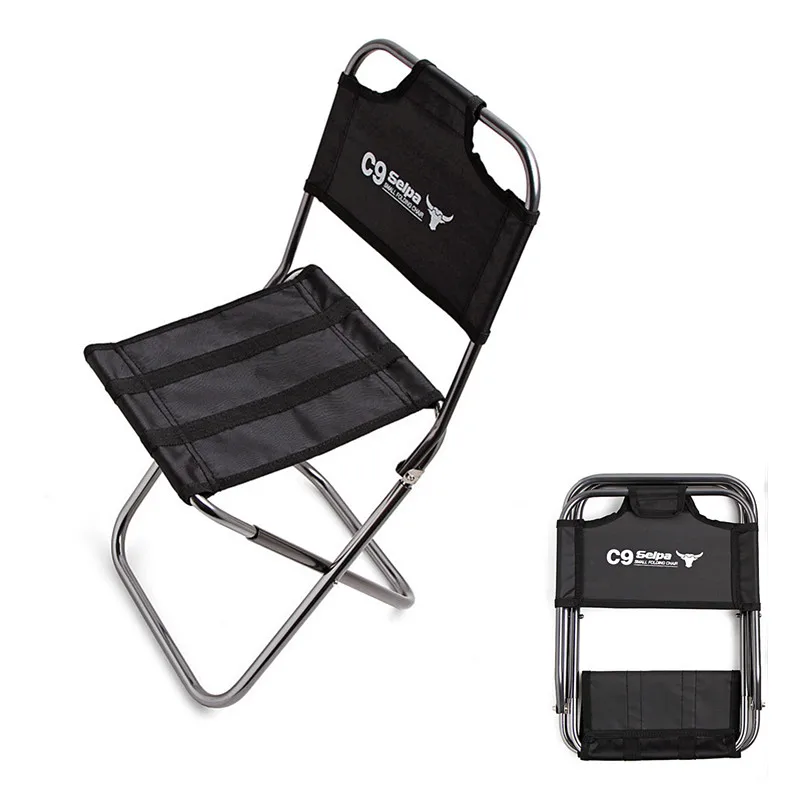 Mini Foldable Cloth Back Fishing Chair Outdoor Portable Family Picnic Camping - £18.44 GBP