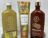 Bath &amp; Body Works Aromatherapy Aroma Oasis Pineapple Lime  3 Piece Gift Set - $48.02