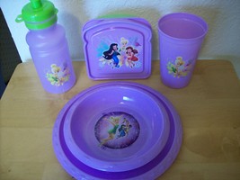 Disney TinkerBell 5pc. Children&#39;s Plastic Dinnerware Set  - €21,87 EUR