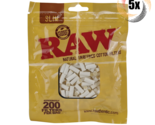 5x Bags Raw Unrefined Natural Slim Cotton Filters | 200 Per Bag | 2 Free... - £16.32 GBP