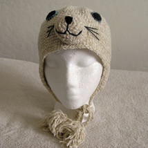 Seal Hat w/Ties for Children - Animal Hats - Large - $16.00