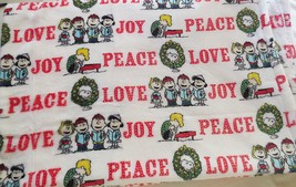 Berkshire Peanuts Gang Peace Love Joy 55 x 70-inch Plush Throw - £19.51 GBP