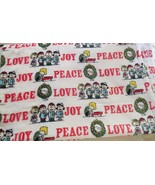 Berkshire Peanuts Gang Peace Love Joy 55 x 70-inch Plush Throw - £19.94 GBP