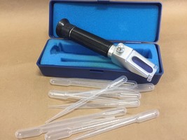 Heavy Duty 0-32% ATC Brix Refractometer, RHBN-32ATC + (10) 3ml Pipettes - £33.15 GBP