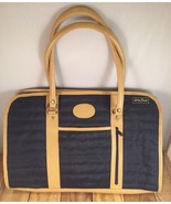 Ladys Pride Blue &amp; Tan Tote Purse Hand Bag 16&quot;X11&quot; - $13.51 CAD