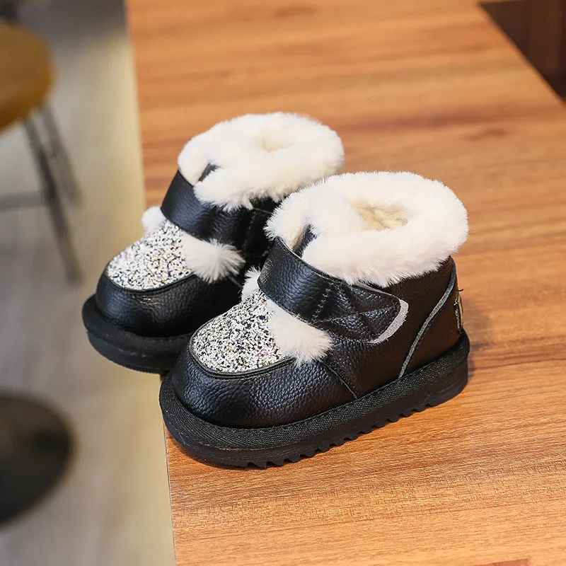 Winter Kids Girls Cotton Shoes Baby Boots 0-3 Years Old Infant Snow Boots Fashio - £176.91 GBP