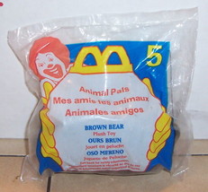 1997 Mcdonalds Happy Meal Toy Animal Pals #5 Brown Bear - £11.35 GBP