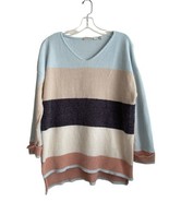 Soft Surroundings Size Medium Lisbeth Striped Color Block Chenille Sweat... - $26.51