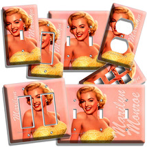 Marilyn Monroe Smile Golden Dress Light Switch Wall Plate Outlet Room Art Decor - £14.38 GBP+