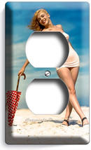 Marilyn Monroe Sexy Beach Bikini Electrical Duplex Outlet Wall Plate Cover Decor - £8.85 GBP