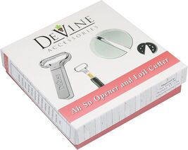 DeVine Accessories Two Prong Cork Puller and Foil Cutter - Stainless Steel - $12.73
