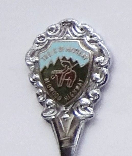 Collector Souvenir Fork USA California Redwood Highway Trees Of Mystery - £2.39 GBP