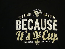 NHL Pittsburgh Penguins 2013 Stanley Cup Playoffs Old Time Hockey T Shirt L - $11.87