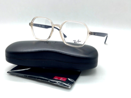 Ray Ban EYEGLASSES Frame RB 4361V 8138 TRANSPARENT LIGHT BROWN 52-18-145MM - £62.00 GBP