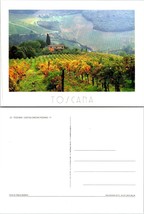 Italy Tuscany Castiglionchio Rosano Vineyards &amp; House on Hills Vintage Postcard - £7.53 GBP
