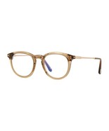 Tom Ford FT5905-B 045 Transparent Light Brown/Clear Blue Light Block 49m... - $192.07