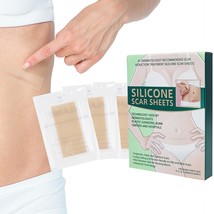 Reusable Silicone Scar Sheets for Surgical Scars 1.6 x 3 Inches. 4 Pack Nude Sil - £774.30 GBP
