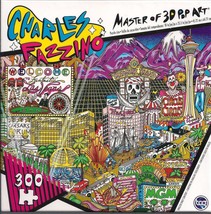 300 Pc Puzzle Charles Fazzino Welcome To Fabulous Las Vegas 3D Pop Art New - $14.01