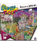 300 Pc Puzzle Charles Fazzino Welcome To Fabulous Las Vegas 3D Pop Art New - $266.74 MXN