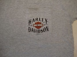 Harley-Davidson Motorcycles Chambersburg PA pocket light gray T Shirt M - £12.70 GBP