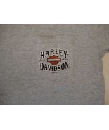 Harley-Davidson Motorcycles Chambersburg PA pocket light gray T Shirt M - £12.60 GBP