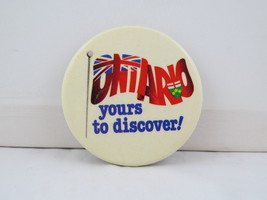 Vintage Tourist Pin - Ontario Yours to Discover - Celluloid Pin  - £11.79 GBP