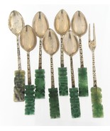 Mexico Flatware Jade carved handles 181784 - £199.03 GBP