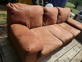 Used Ashley Sleeper sofa couch Brown Bed - $171.13 CAD