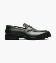 Stacy Adams Hale Moc Toe Bit Slip On Walking Shoes Green 25678-300 image 4