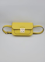 Michael Kors Sloan Editor Small Flap Belt Bag Sling Shoulder Daffodil Leather - £56.20 GBP