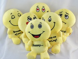 6” Emoji Plush Doll Pillow Toy  w/6 Assorted Facial Expressions New - £5.48 GBP+
