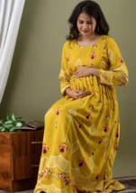 Attractive Pregnant / Maternity Women Kurti Gown Suit Easy baby Feeding ... - £27.49 GBP