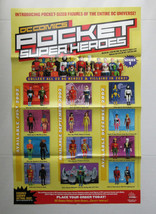 DC Pocket Super Heroes toy POSTER:Wonder Woman,Green Lantern,Aquaman,Spe... - $39.59