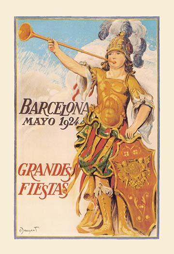 Barcelona Grandes Fiesta 20 x 30 Poster - $25.98