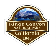 4&quot; kings canyon national park california 1940 bumper sticker decal usa made - £21.15 GBP