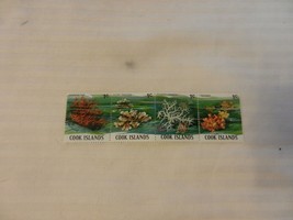 Lot of 4 Cook Islands Stamps, Various Coral Stamps - $10.00