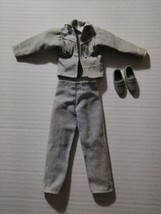 Vintage 1989 Barbie KEN Denim Fun Cool City Blues #4893 Jacket &amp; Pants O... - $18.69