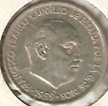 SPAIN 1959  10 Centimos XF - $4.54