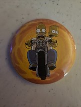 Homer and Bart Simpson Round Fridge Magnet - $1.50
