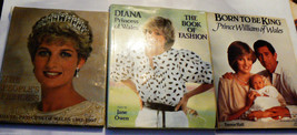 Lot of 3 Books Diana Peoples Princess of  Wales Fashion Prince William 1961-1997 - £51.25 GBP